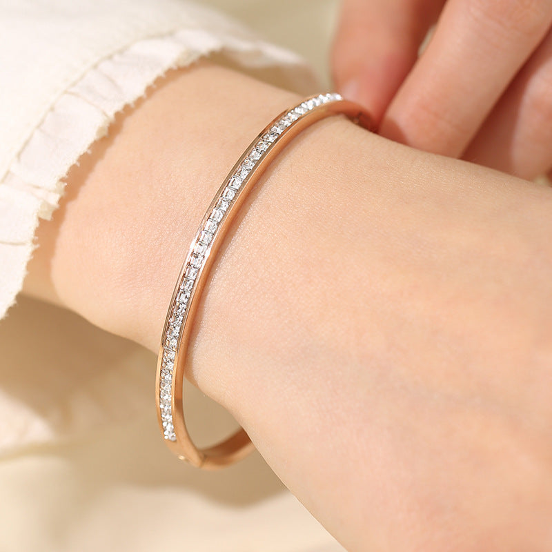 Women's Titanium Steel For High-grade Niche Stainless Bracelet