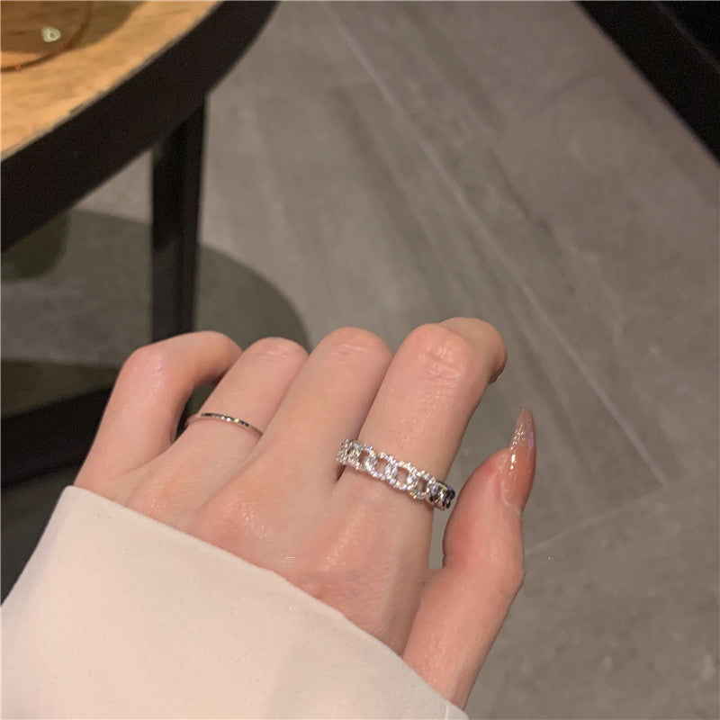 Women's Open Light Luxury Adjustable Design Fashion Rings