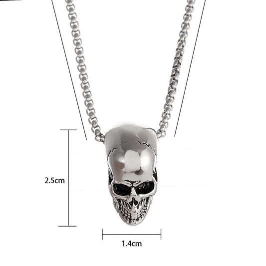 Men's Stainless Steel Skull Punk Simplicity Ornaments Necklaces