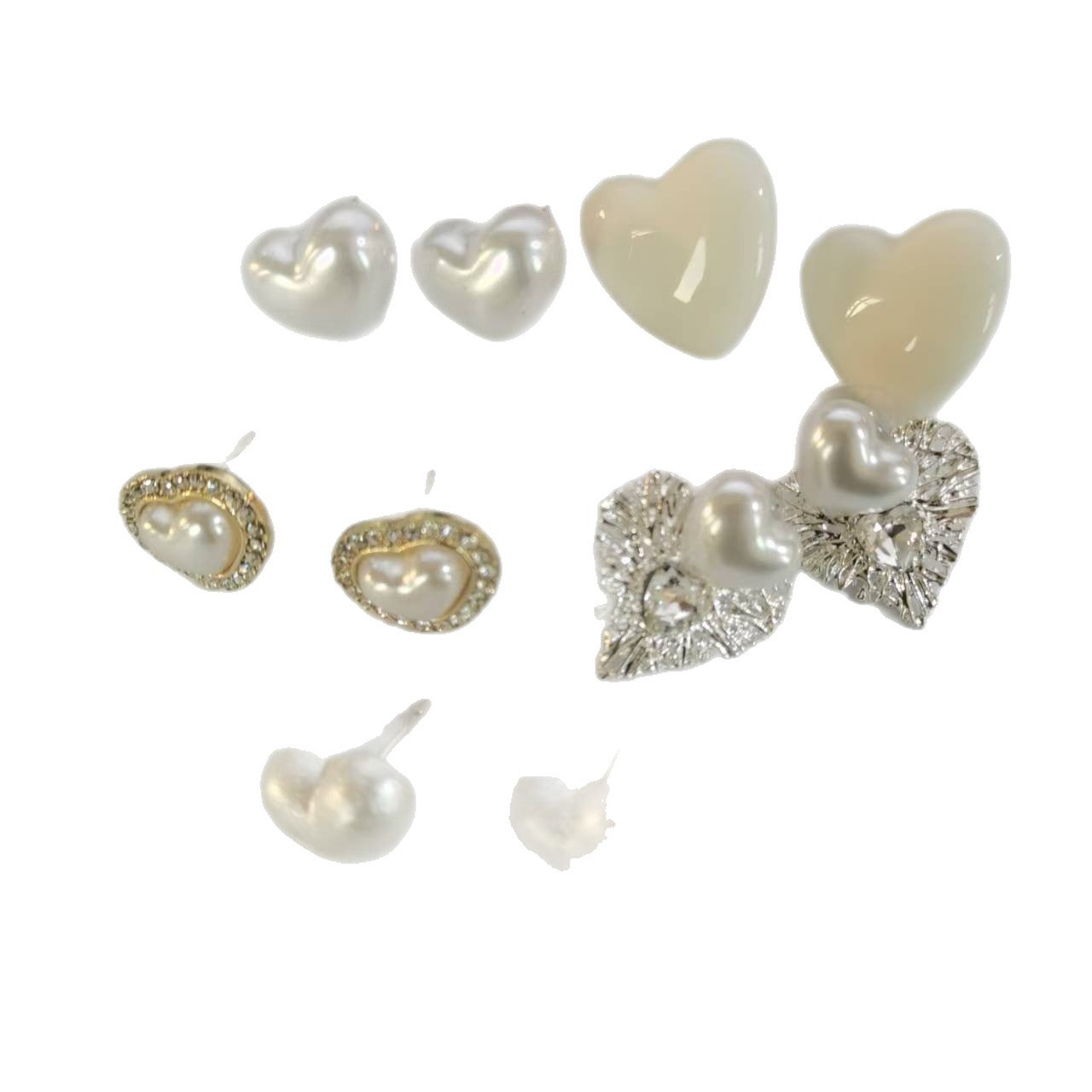 White Square Stylish Simple Versatile Temperament Earrings