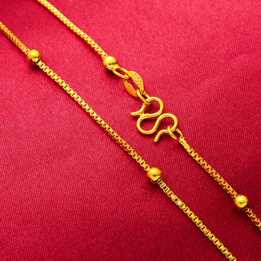 Women's Beads Water Wave Snake Bones Bead Necklaces