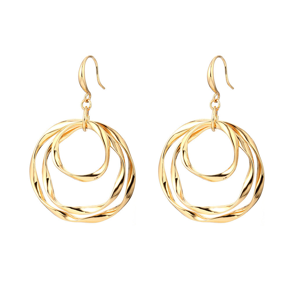 Personalized Geometric Creative Alloy Hollow Ear Jewelry Set