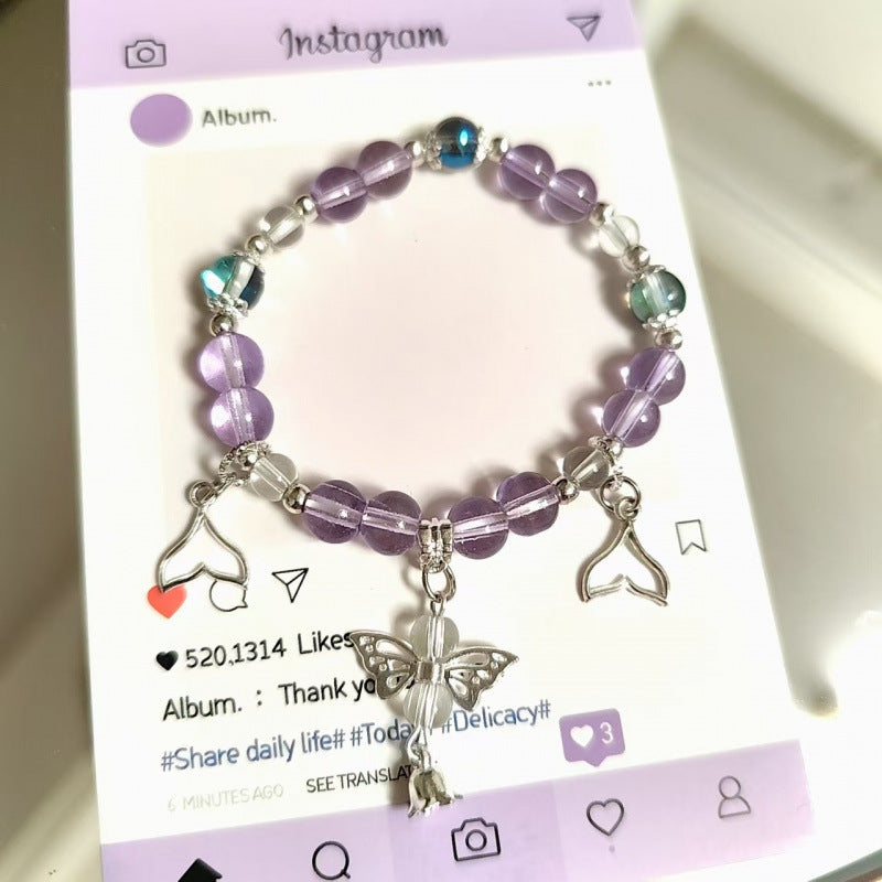 Moon Glazed Female Design Simple High Sense Versatile Bracelet