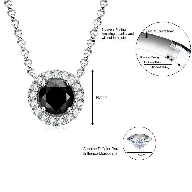 Stylish Fashion Black Diamond Exquisite High Earrings