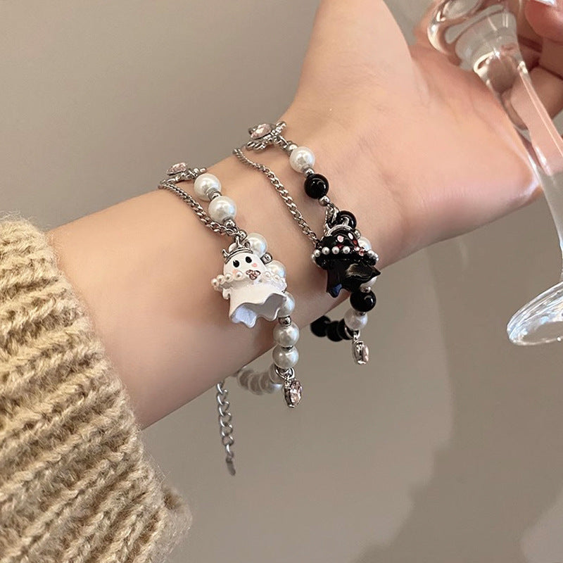 Funny Little Ghost Beaded Female Style Bracelets