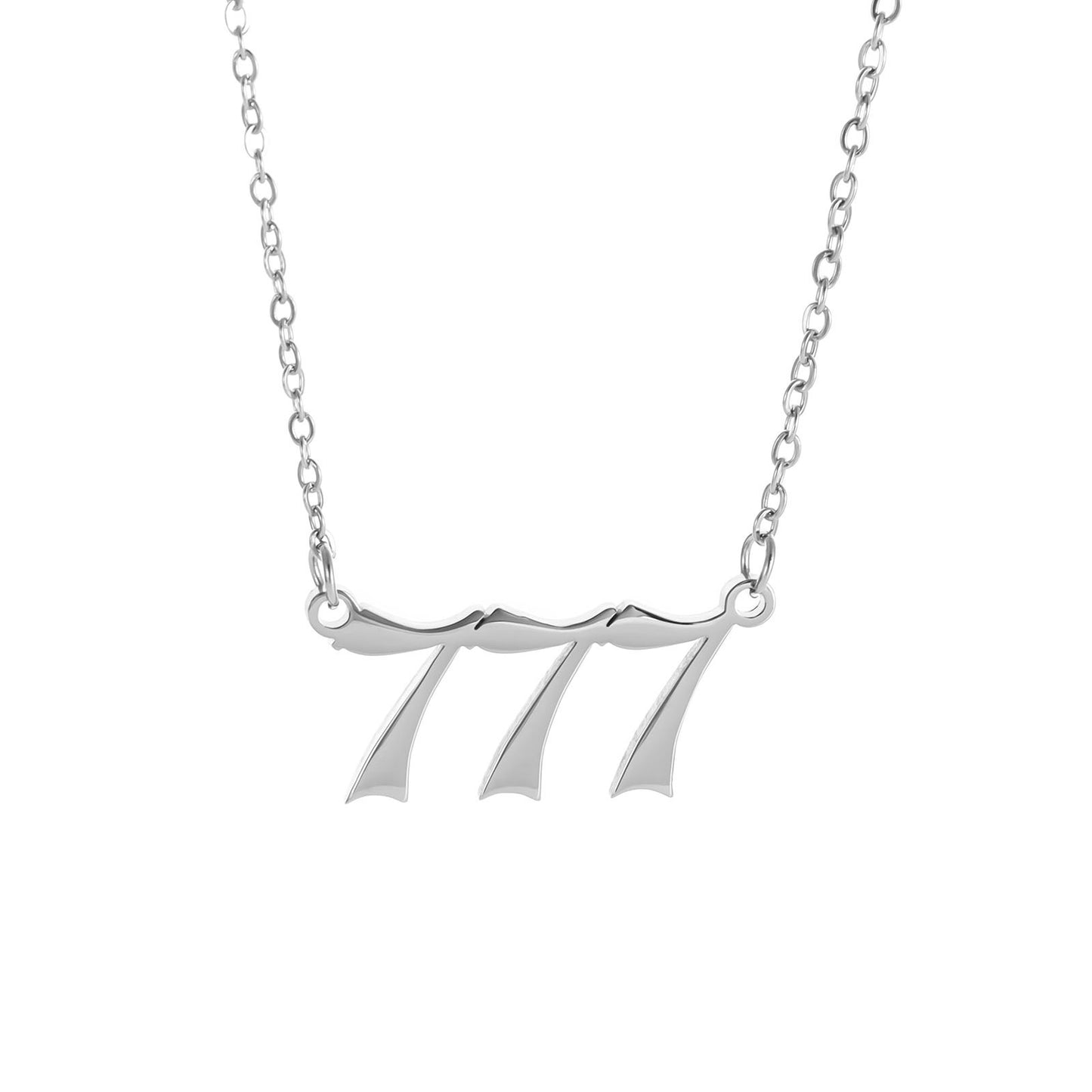 Digital Female Number Stainless Steel Clavicle Necklaces