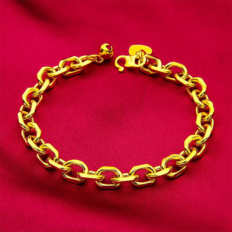 Men's Vietnam Placer Gold Domineering Fashion Thick Bracelet