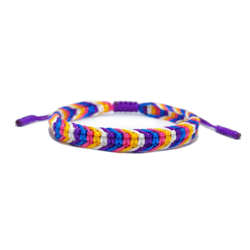 Hand Woven Rope Flag Color Matching Bracelets