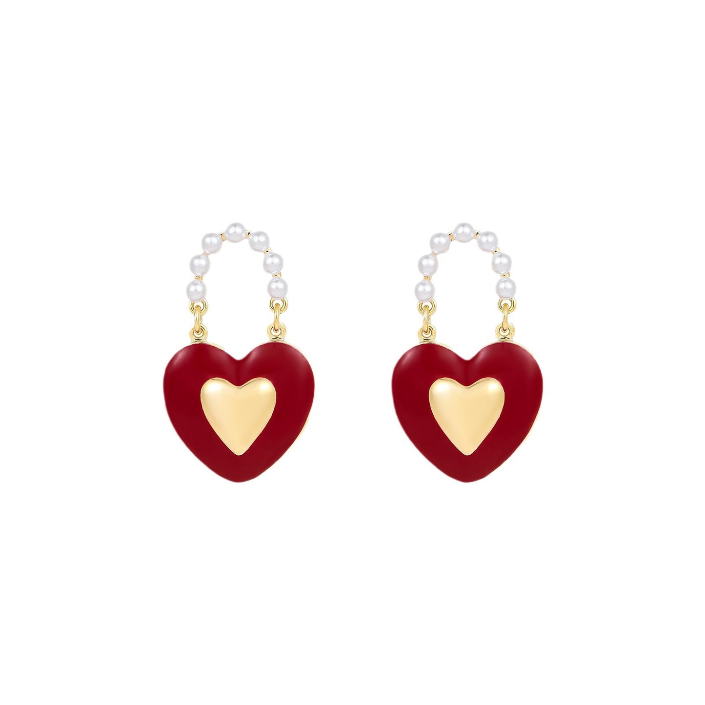 New Red Vintage Cherry Fashionable High-grade Earrings