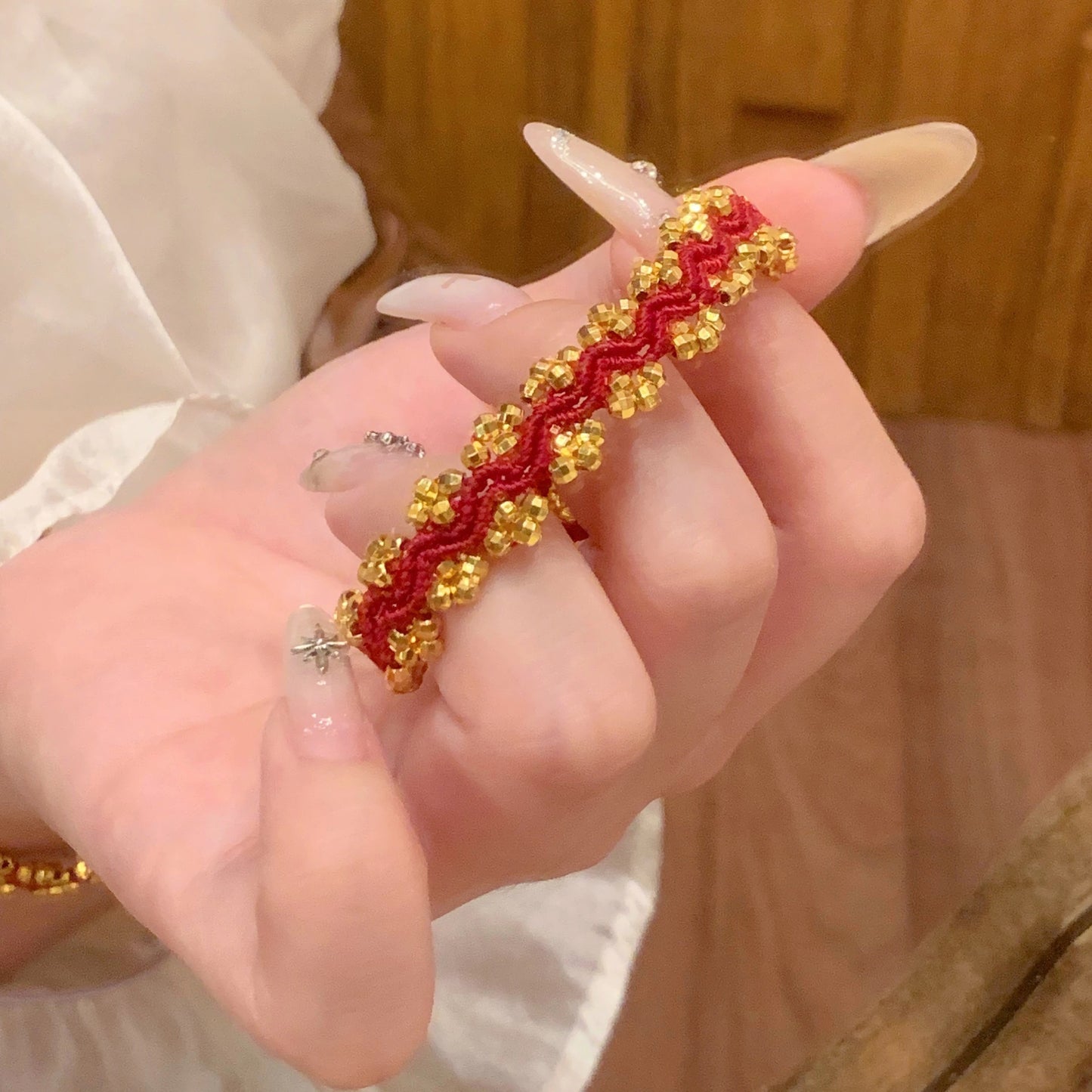 Beads Yellow God Of Wealth Red Bracelets