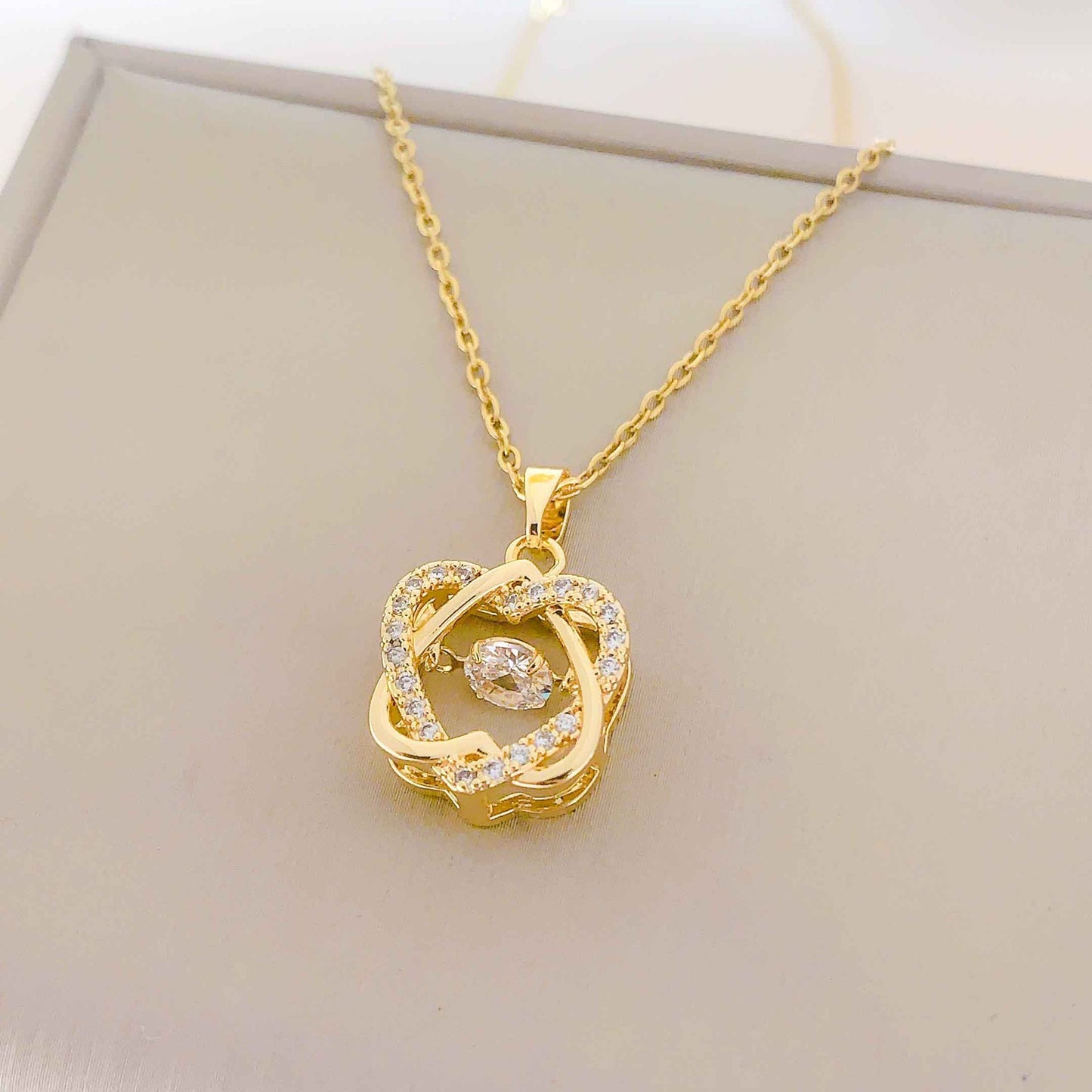 Women's Summer Violet Titanium Steel Fashionable Ornament Necklaces