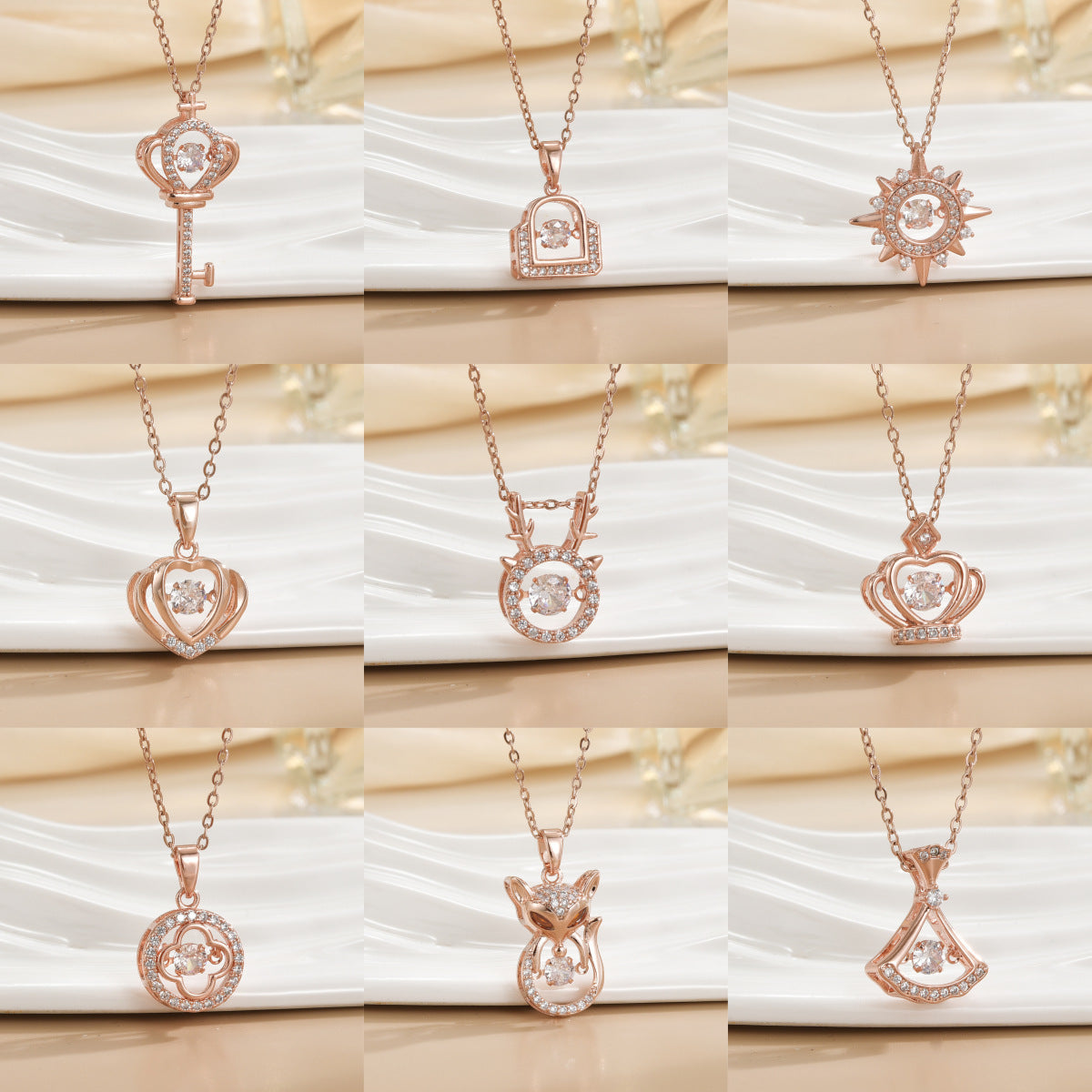 Women's Fading Smart For Simple Graceful Clover Clavicle Chain Niche Necklaces