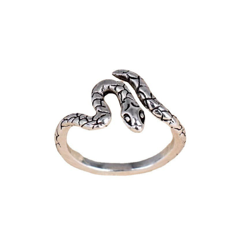 Open Snake Exaggerated Snake-shaped Punk Multiple Rings