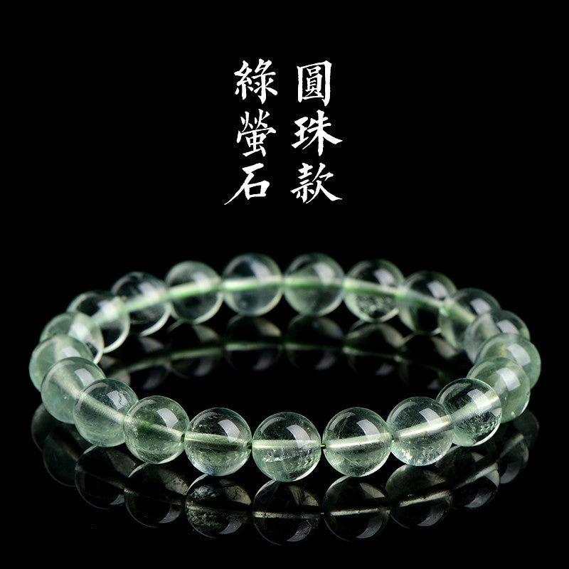 Crystal Natural Green Fluorite Cube Sugar Bracelets