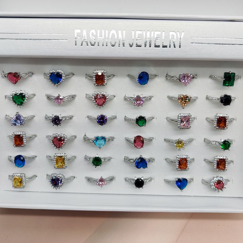 Women's Durable Diamond Pen Rhinestone Color Rings