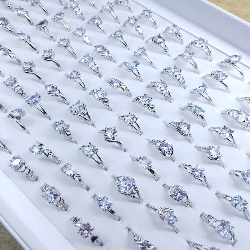 Clip Crystal Zircon Hand Jewelry Claw Rings