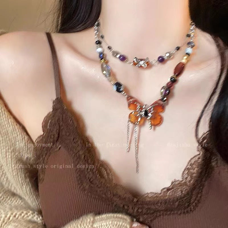 Women's Sweet Cool Style Twin For Light Luxury Necklaces