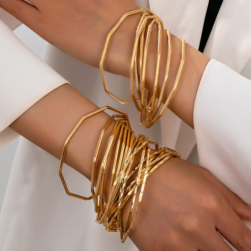 Printed Texture Round Minority Simple Fashion High-grade Bracelet