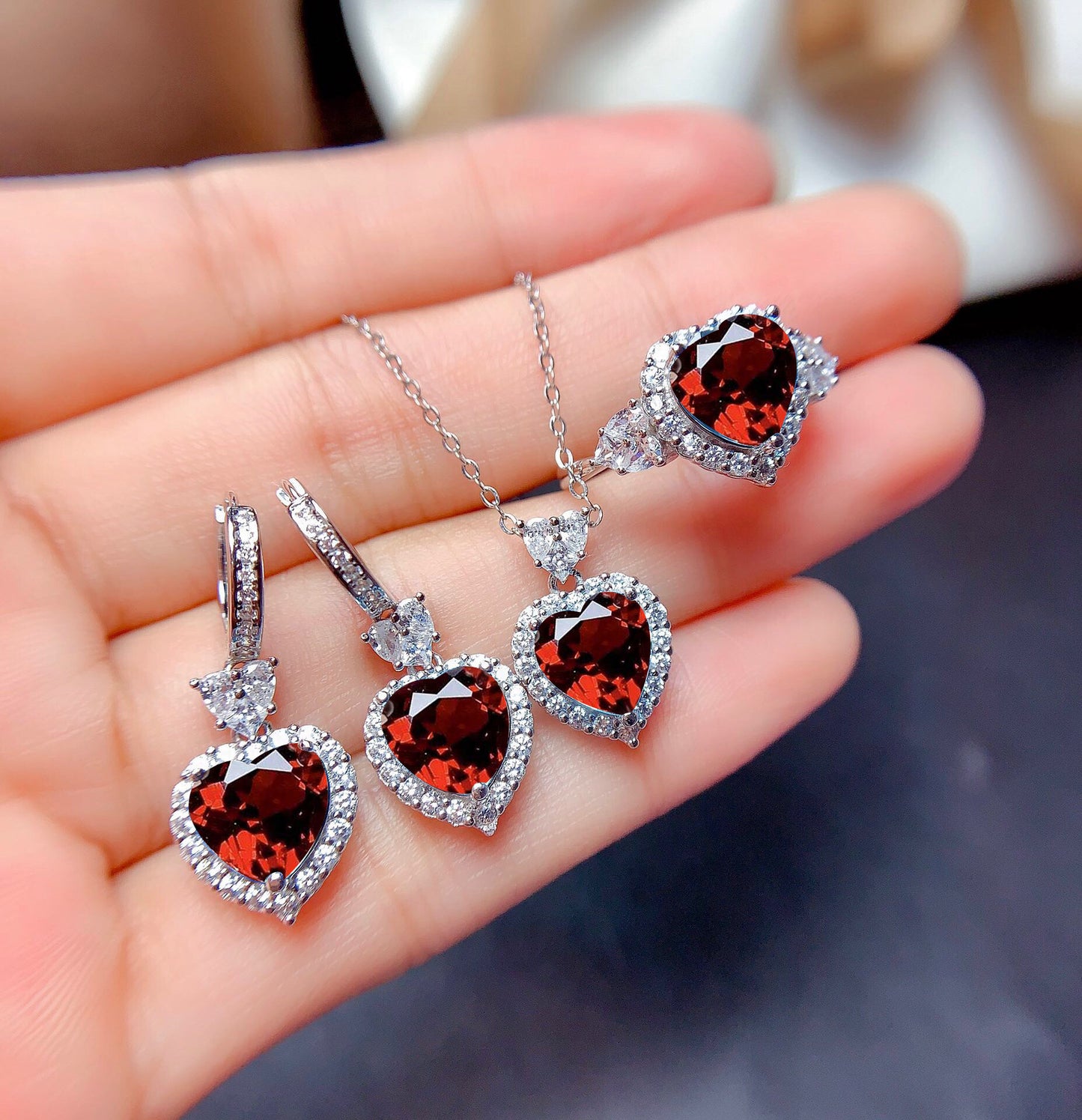 Natural Blue Switzerland Topaz Eardrop Mozambique Rings