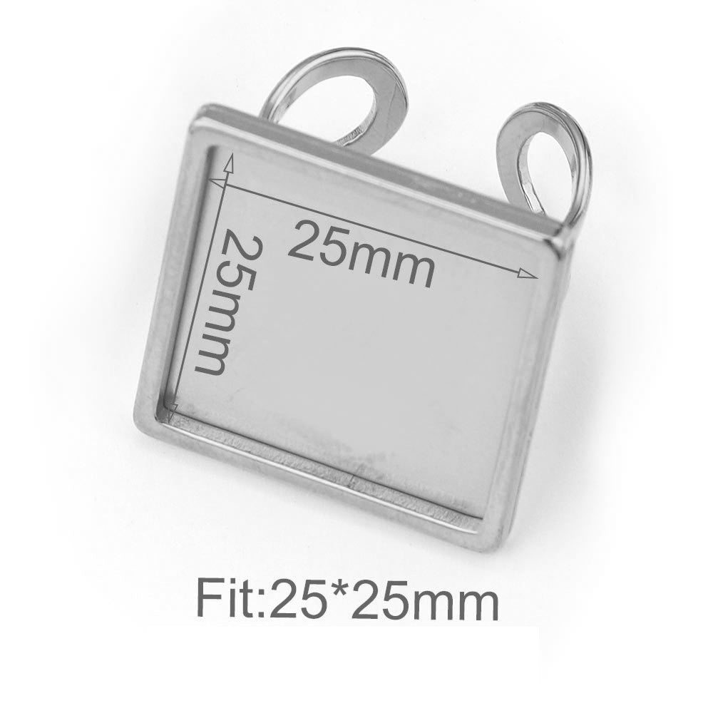 Stainless Steel Adjustable Round Tray Square Ring