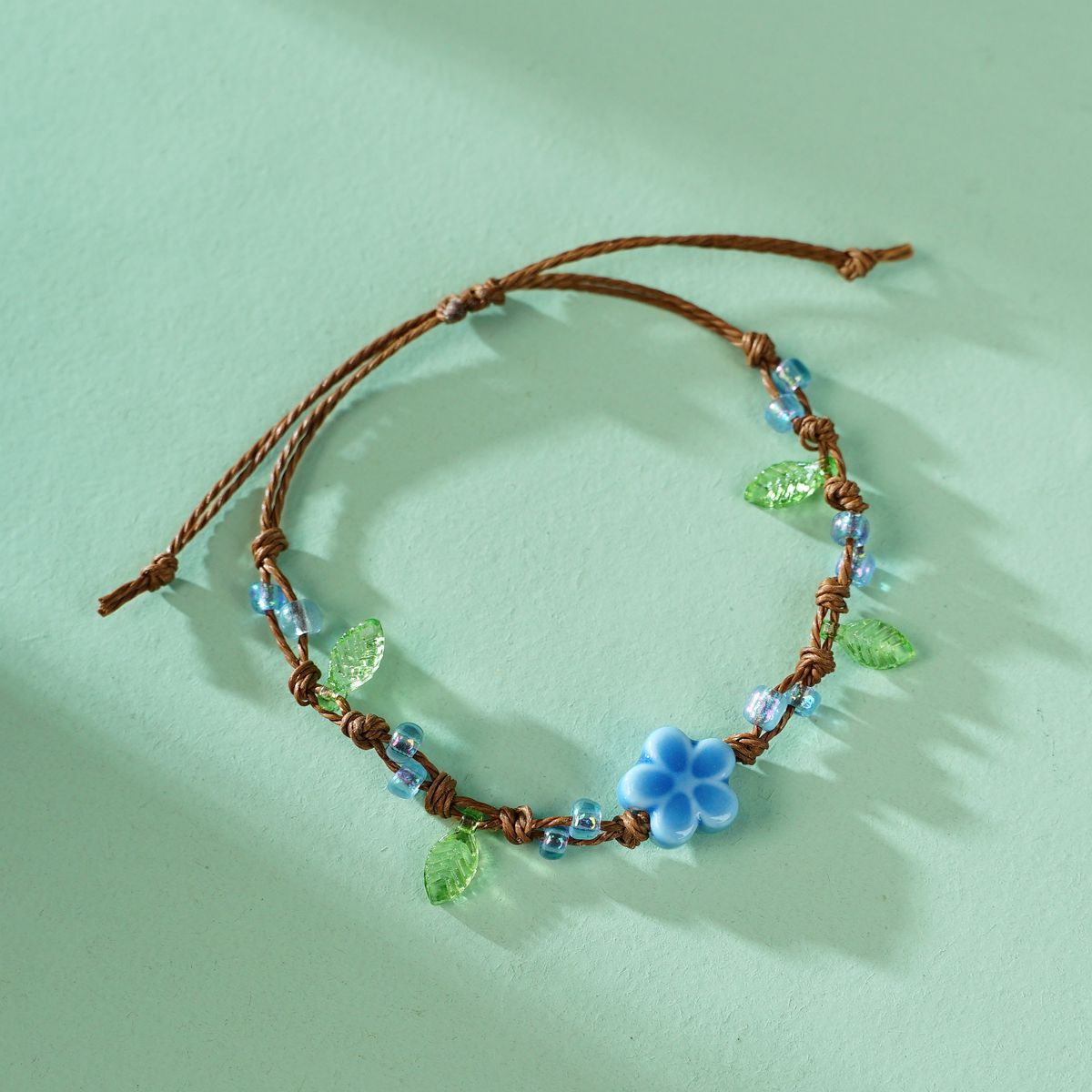 Braided Rope Clover Carrying Strap Artistic Scenic Bracelet