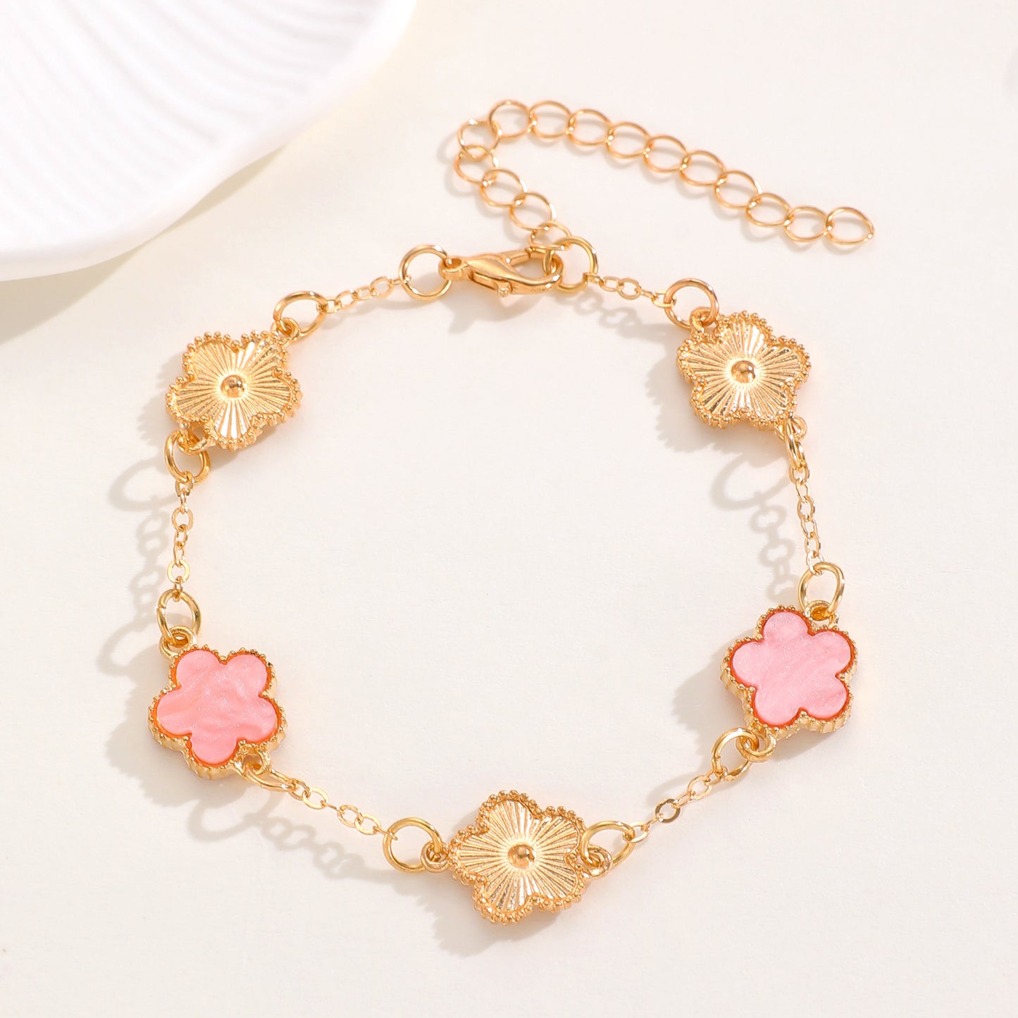 Women's Korean Style Parthenocissus Grass Simple Petal Five-leaf Jewelry Set