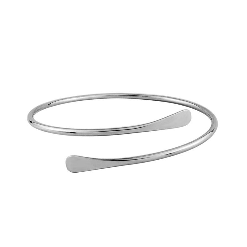 Women's Open Armband Gold Sier Personality Flattening Bracelet