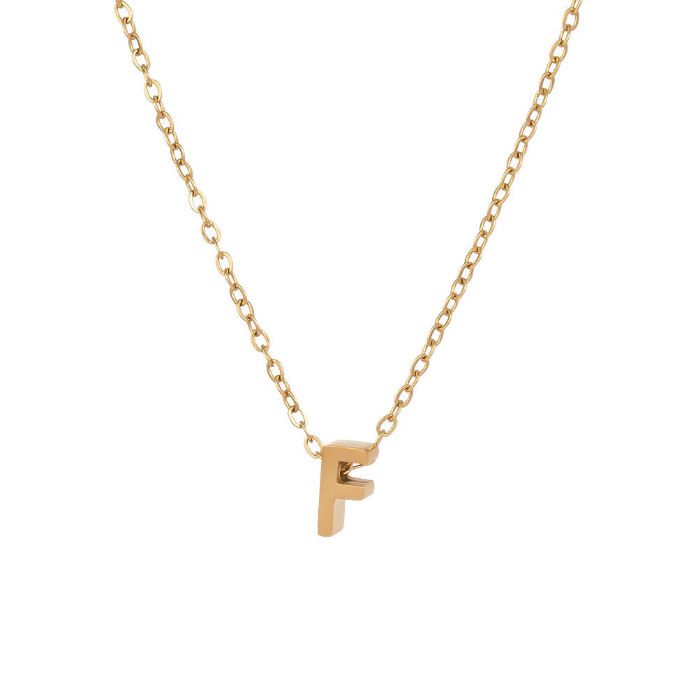 Fading English Letter Unisex Fashion Simple Necklaces