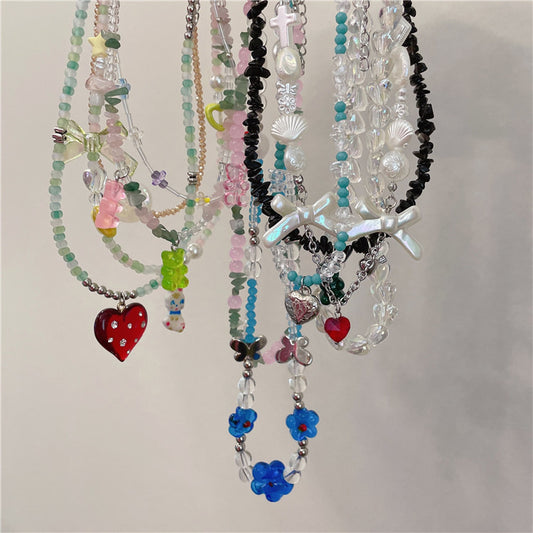 Women's Beaded For Summer Niche Design Mori Style Necklaces