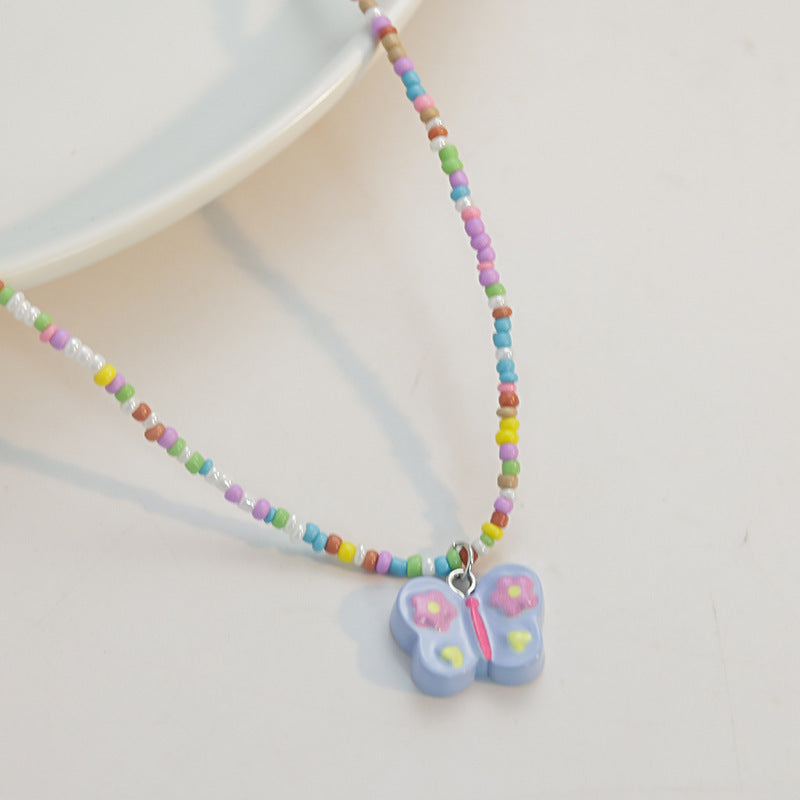 Pearl Daisy Color Beaded High Fashion Necklaces