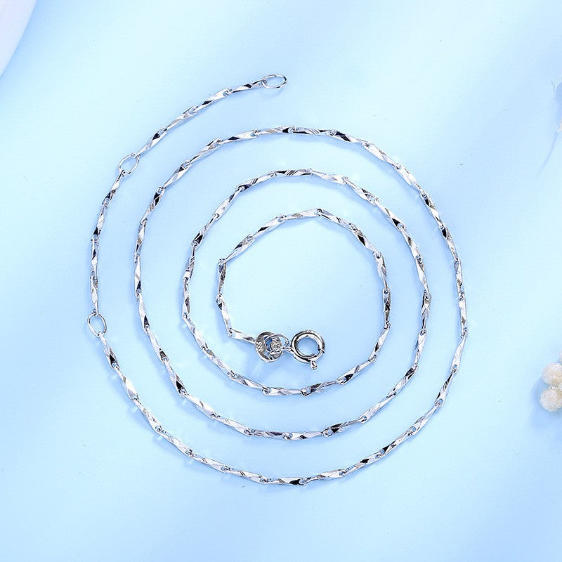 Sier Arrow Heart Melon Seeds Sterling Necklace
