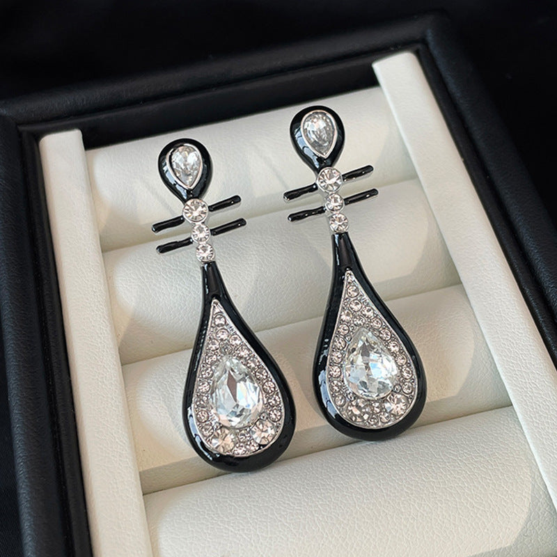 Women's Water Drop Pearl Fashion National Light Earrings