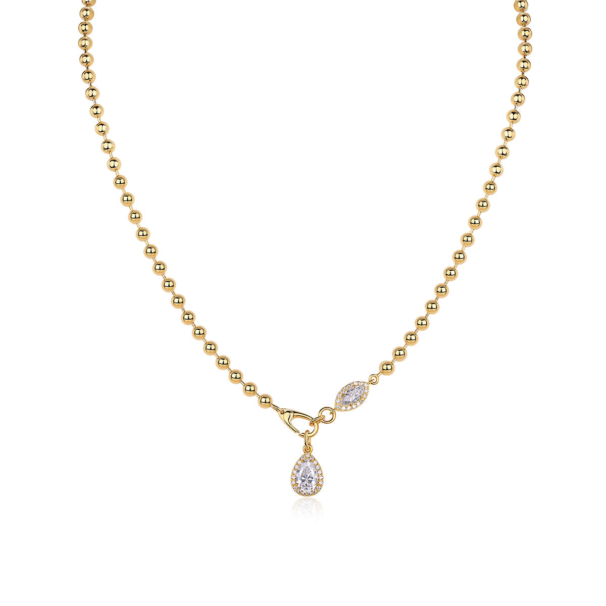 Protagonist Moissanite Female Fashion With Chain Necklaces