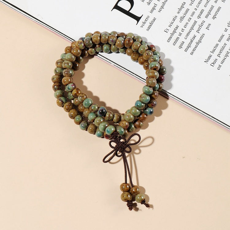 Style Ceramic Jewelry Beads Retro Three-circle Bracelets