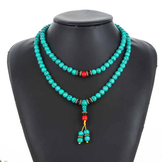 Women's & Men's Turquoise Beads Tibetan Ethnic Style Bracelets