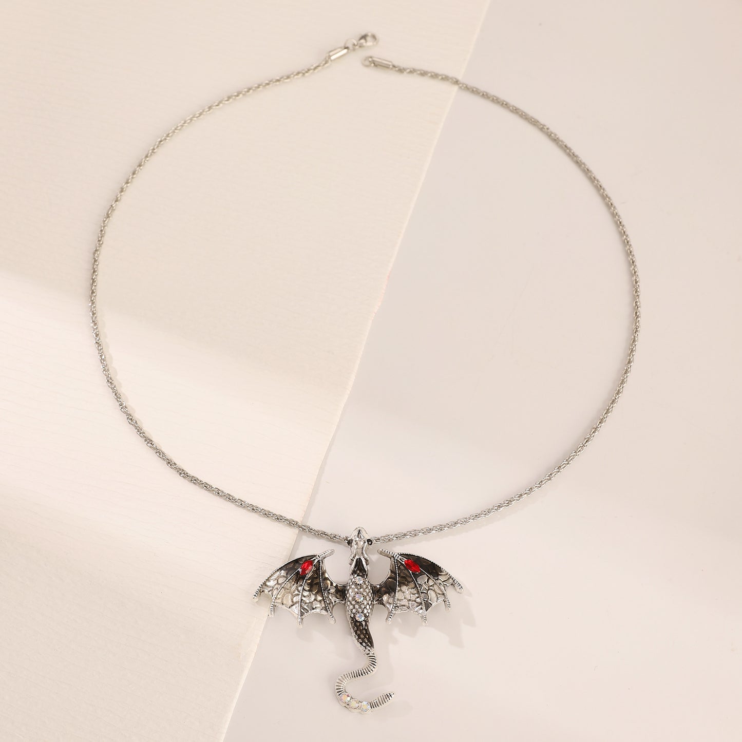 Cartoon Flying Dragon Female Niche Personality Enamel Color Diamond Inlaid Pendants