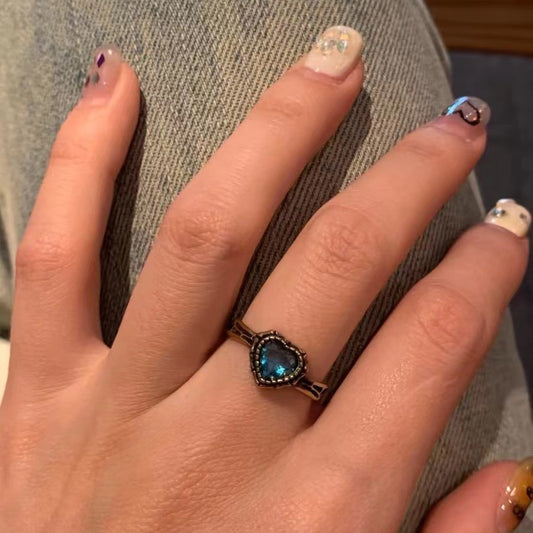 Distressed Open Adjustable Retro Minority High Sense Rings