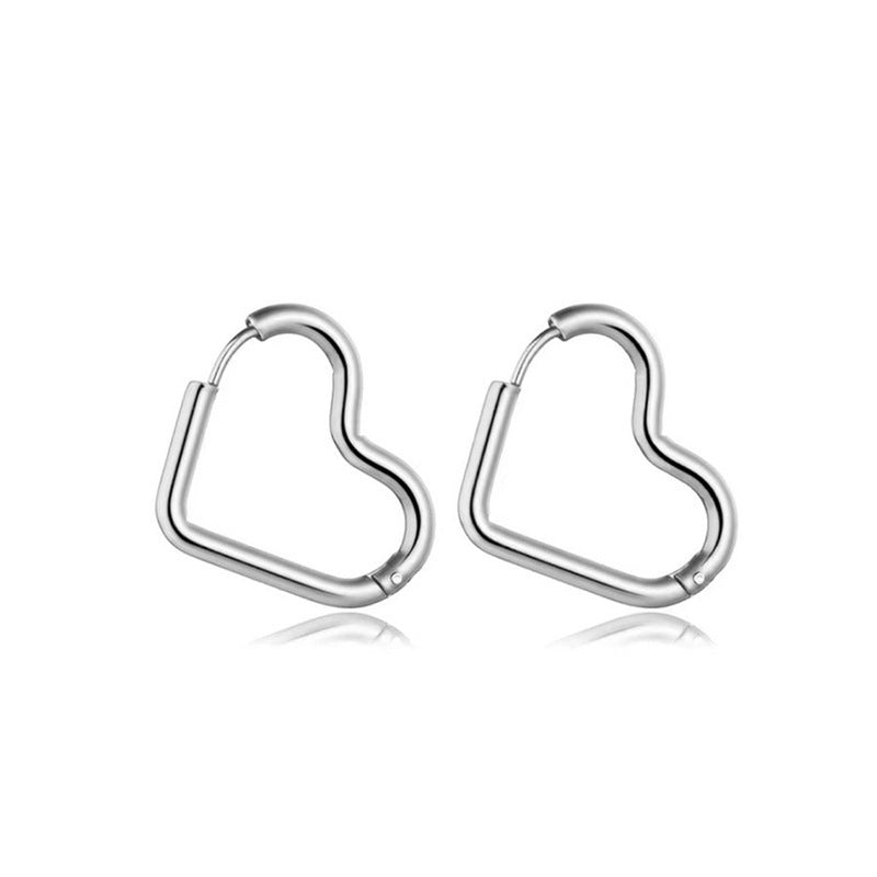 Fashion Simple Gold Stainless Steel Polished Geometric Earrings