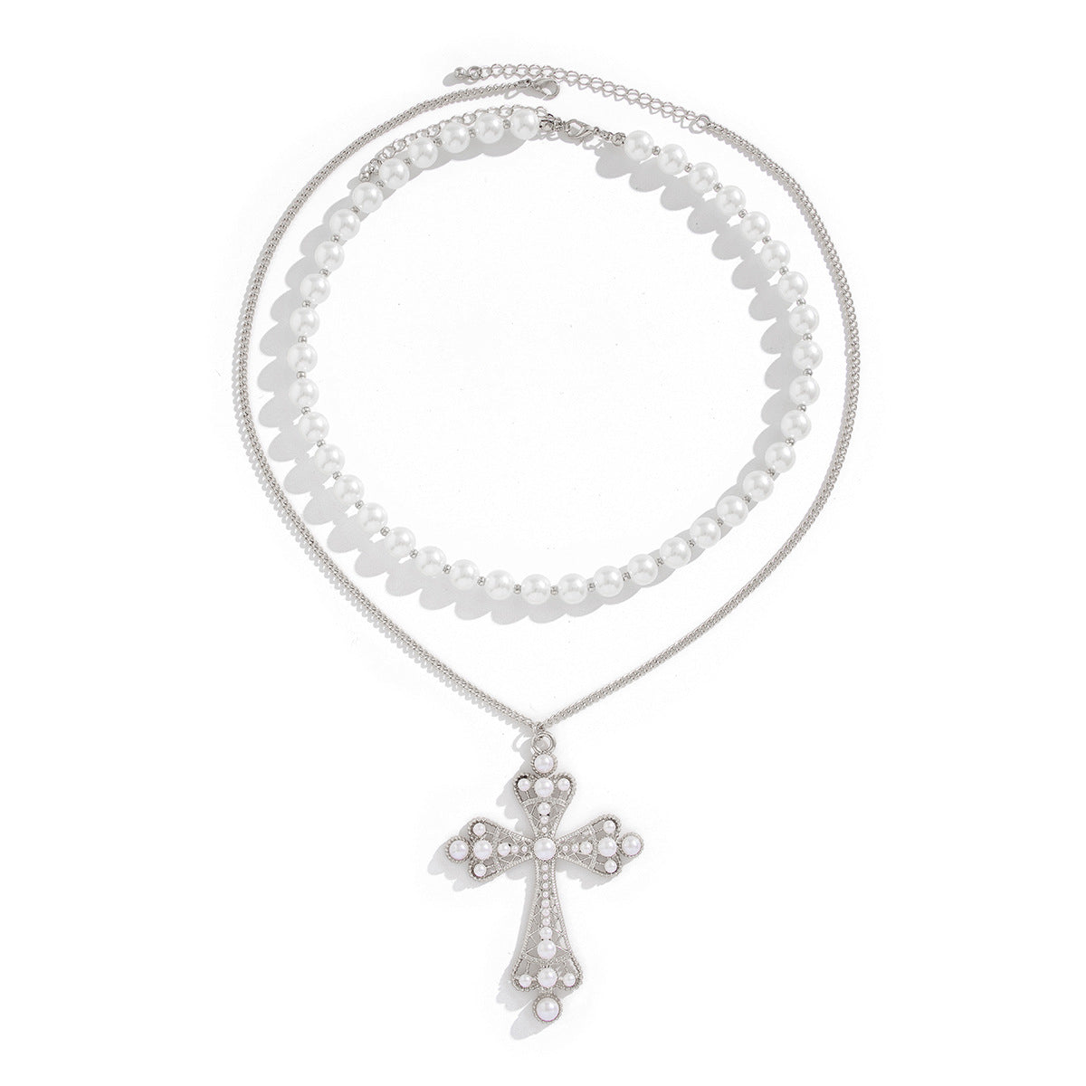 Men's Hip Hop Niche Exaggerated Diamond Cross Necklaces