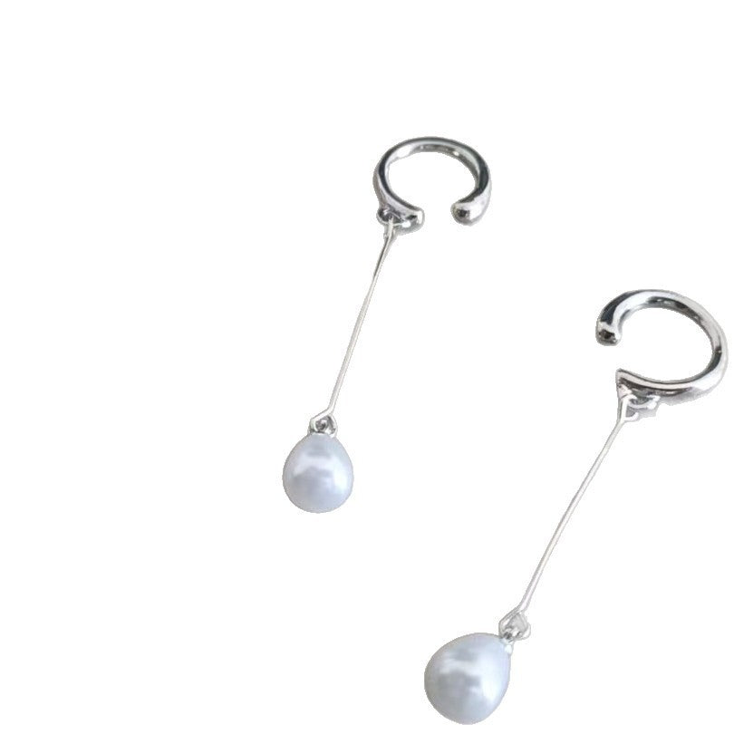 Water Drop Pearl Ear Bone Clip Buckle Stylish Simple Versatile Earrings