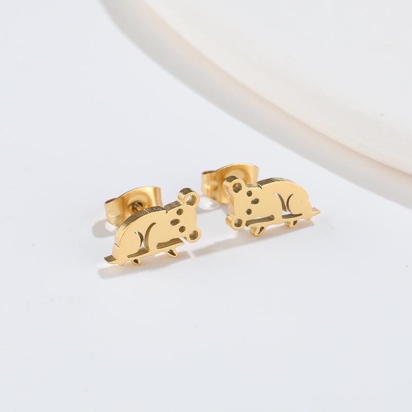 Stainless Steel Zodiac Animal Fashion Pig Rings