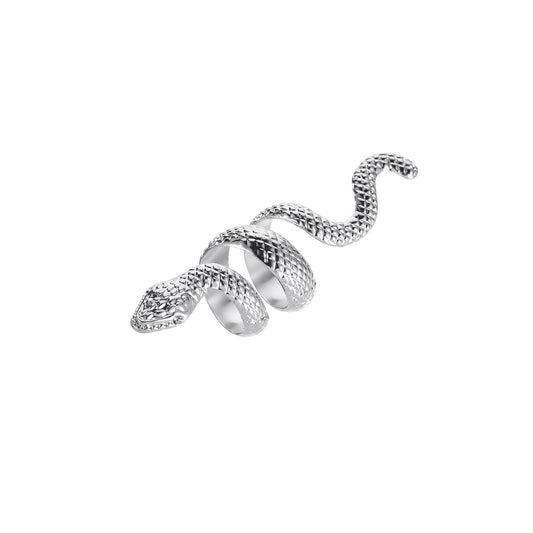 Metal Snake Exaggerated Personalized Finger Creative Rings