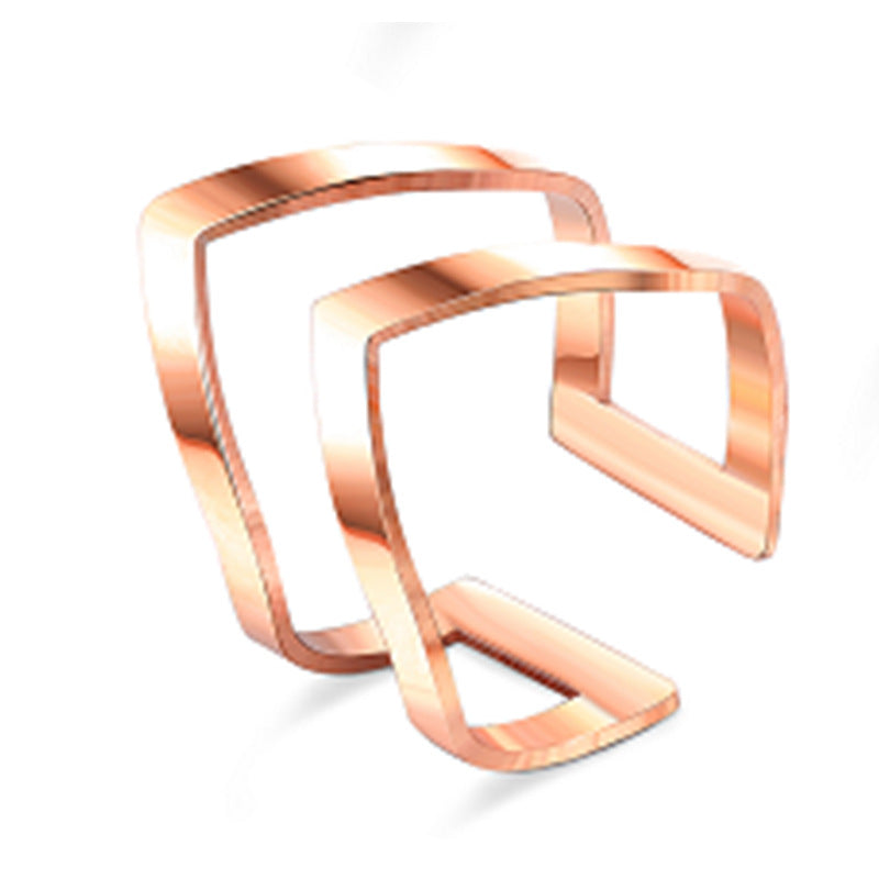 Adjustable Titanium Steel Popular Stainless Couple Rings