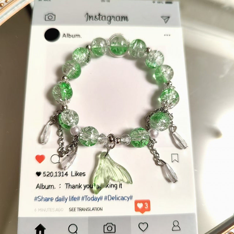 Moon Glazed Female Design Simple High Sense Versatile Bracelet