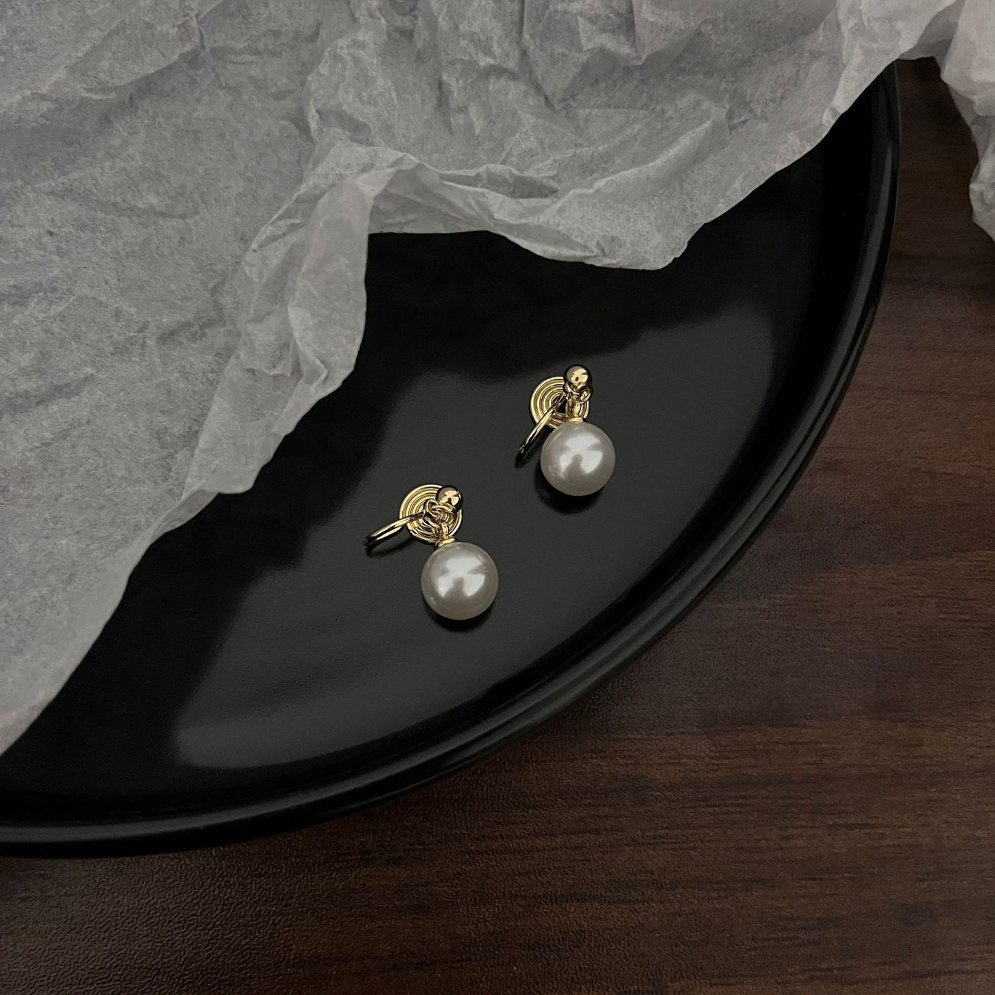 Hot Pearl Without Piercing Advanced Sense Mosquito Coil Simple Metal Ear Clip