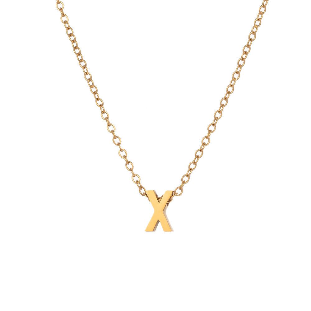 Fading English Letter Unisex Fashion Simple Necklaces
