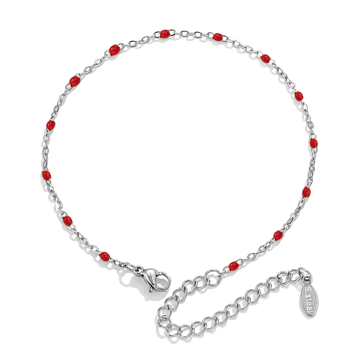 Niche Design Stainless Steel Enamel Cross Chain Bracelets