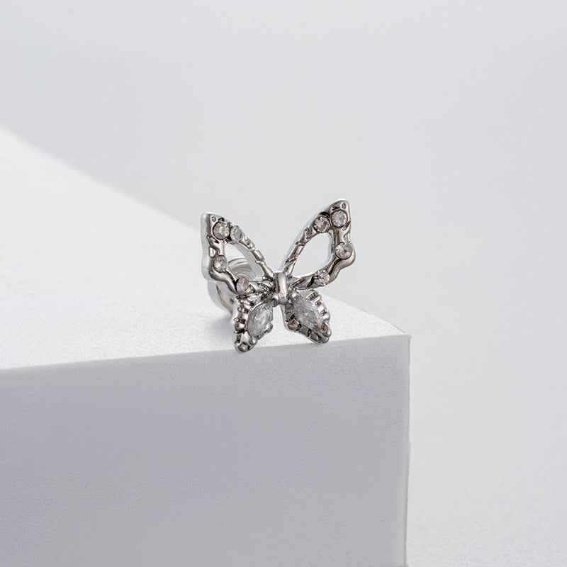 Henson Butterfly Titanium Steel Ear Bone Earrings