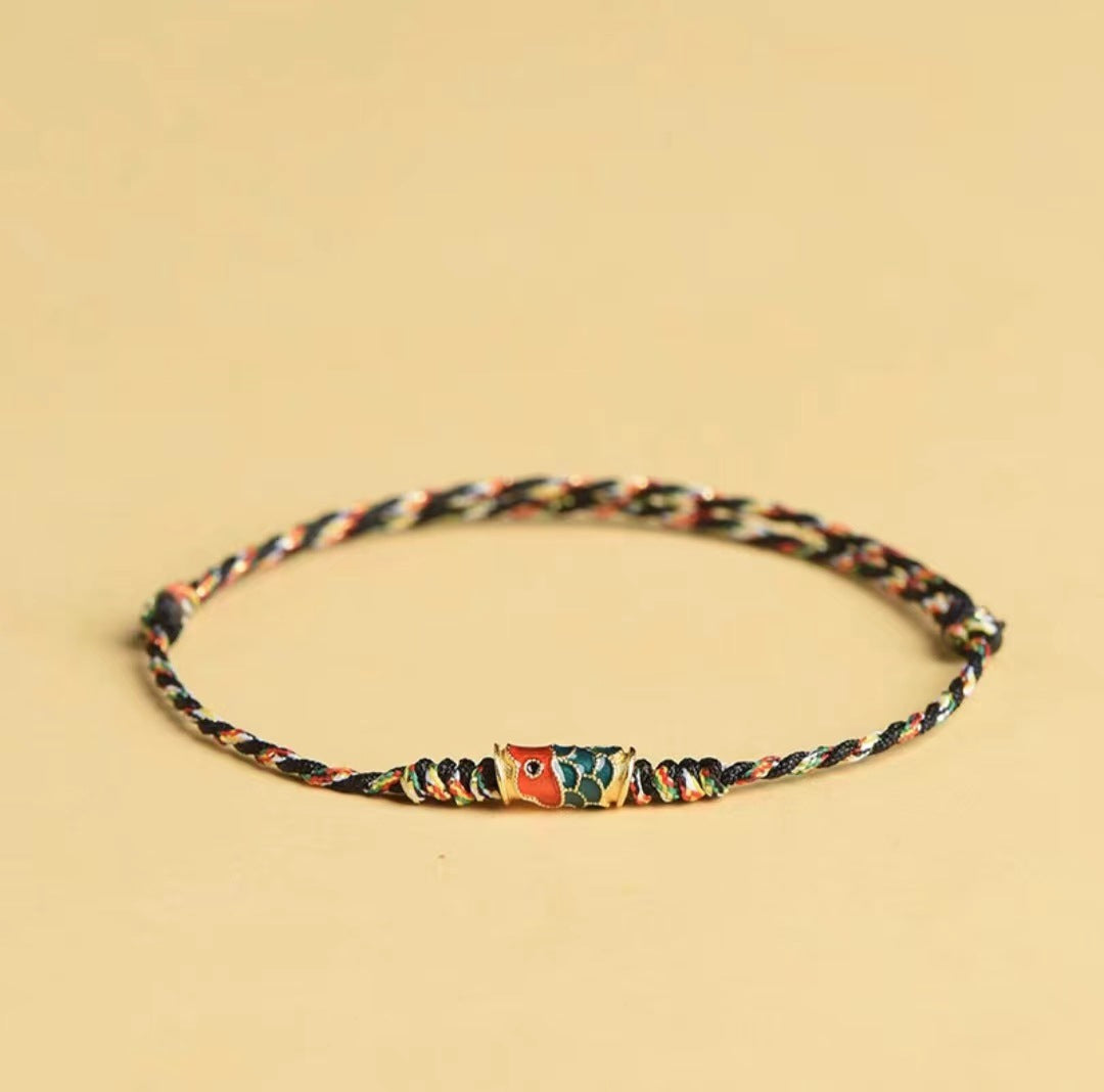 Red Rope Ethnic Style Colorful Ashore Bracelets