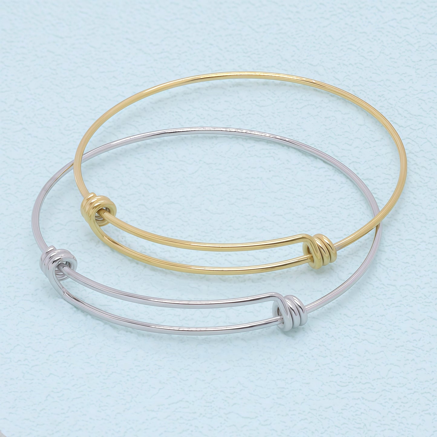 Stainless Steel Coil Push-pull Telescopic Adjustable Mouth Bracelet